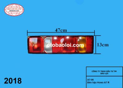Đèn hậu Howo A7 R