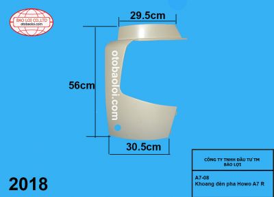 Khoang đèn pha Howo A7 R
