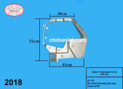 Đế nhôm khoang đèn pha  Howo A7 R