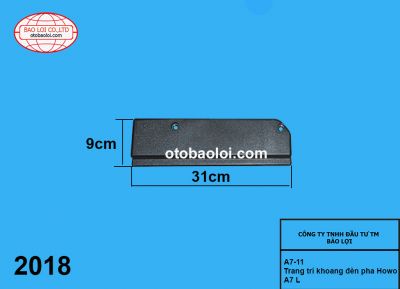 Trang trí khoang đèn pha Howo A7 L