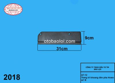 Trang trí khoang đèn pha Howo A7 R