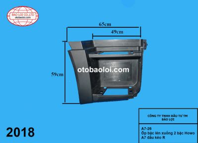 Ốp bậc lên xuống 2 bậc Howo A7 đầu kéo R