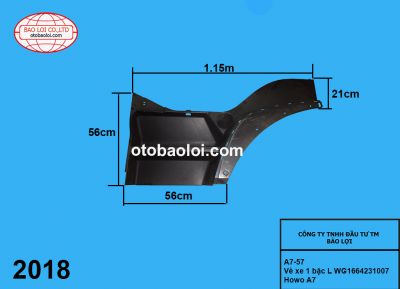 Vè xe 1 bậc L WG1664231007 Howo A7