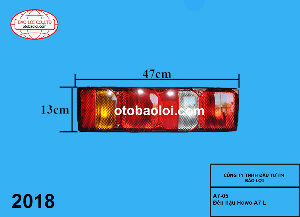 Đèn hậu Howo A7 L