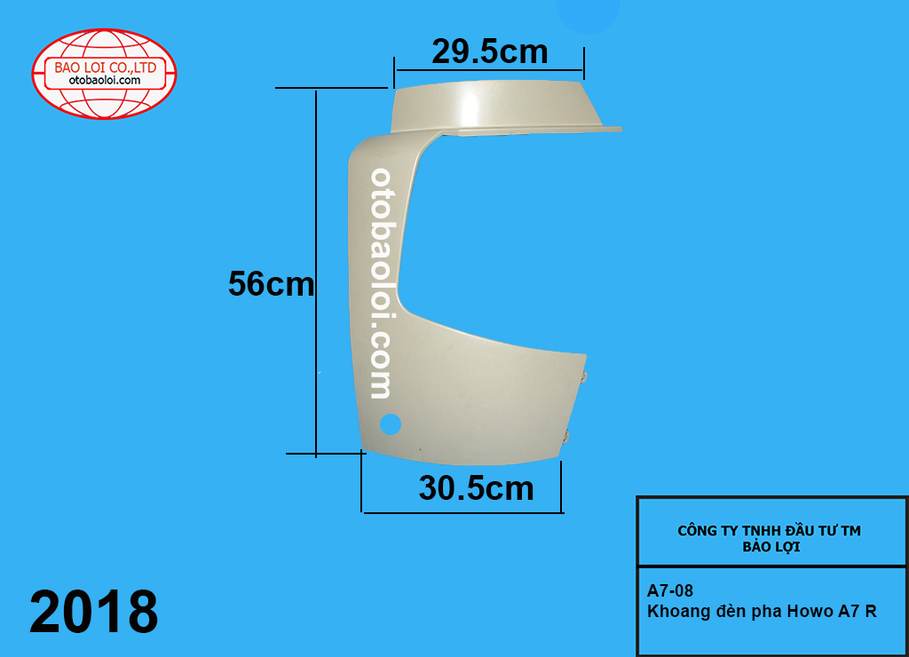 Khoang đèn pha Howo A7 R