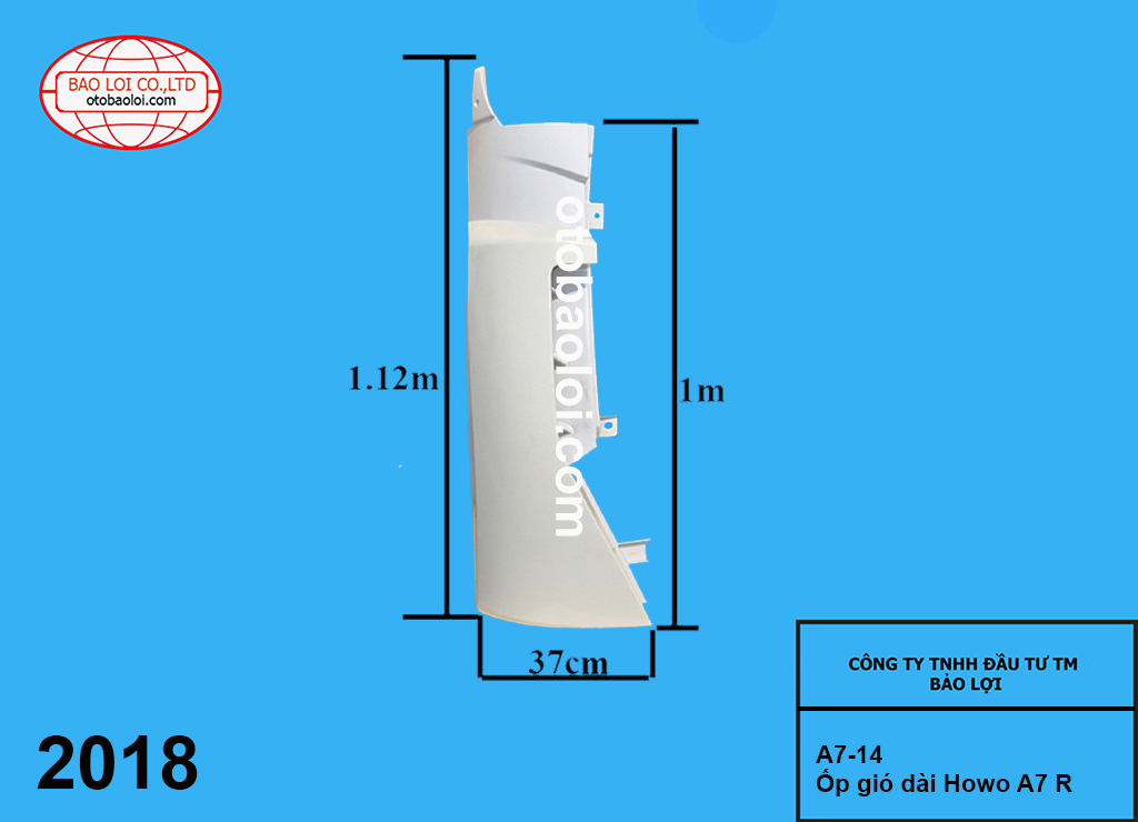 Ốp gió dài Howo A7 R