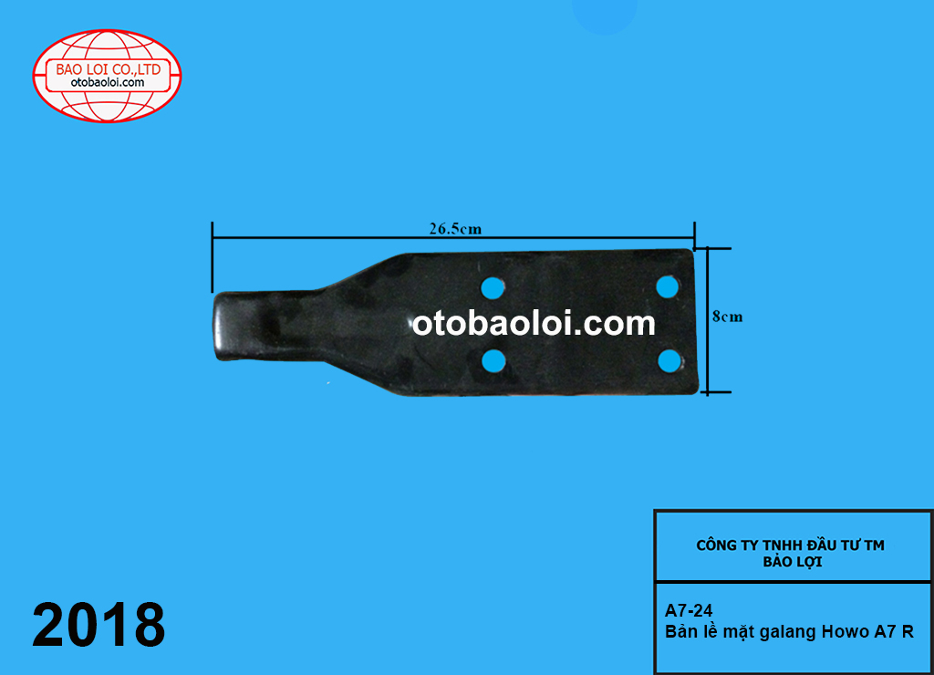 Bản lề mặt galang Howo A7 R