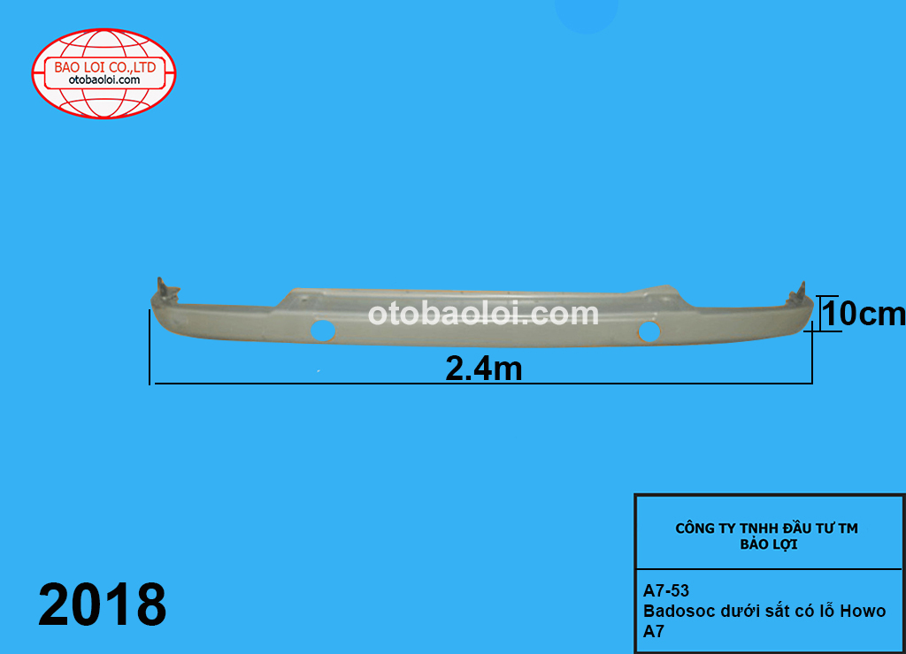 Badosoc dưới sắt có lỗ Howo A7(loai nhe 12kg)
