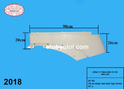 Vè xe đoạn sau bản hẹp Howo A7 L