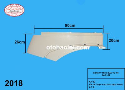 Vè xe đoạn sau bản hẹp Howo A7 R