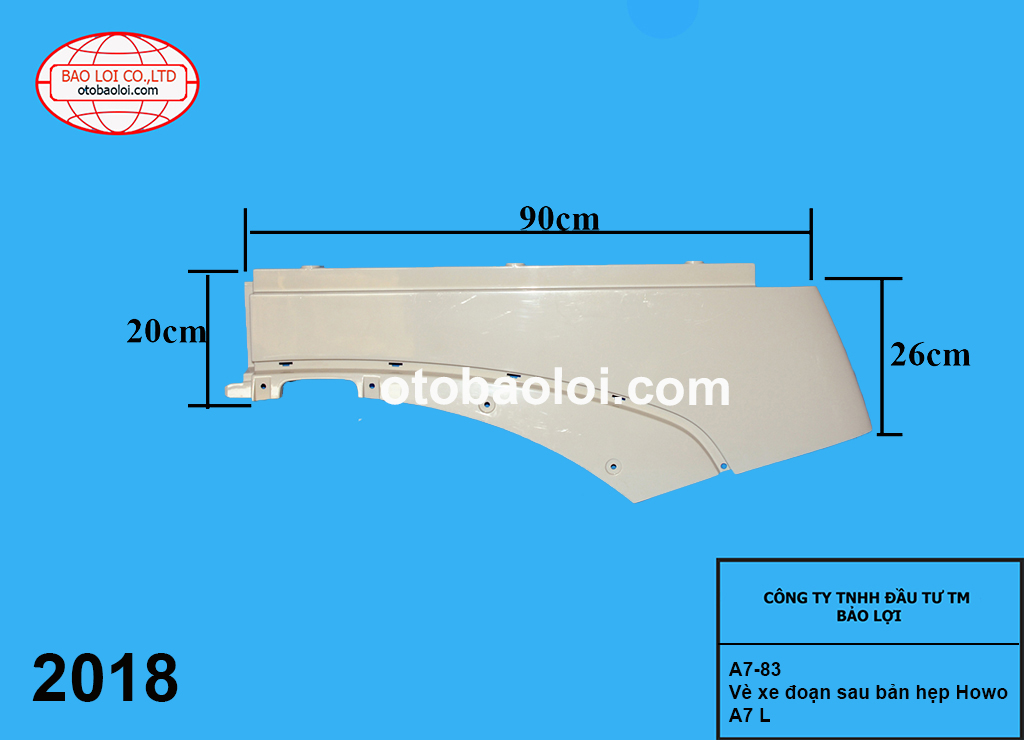 Vè xe đoạn sau bản hẹp Howo A7 L