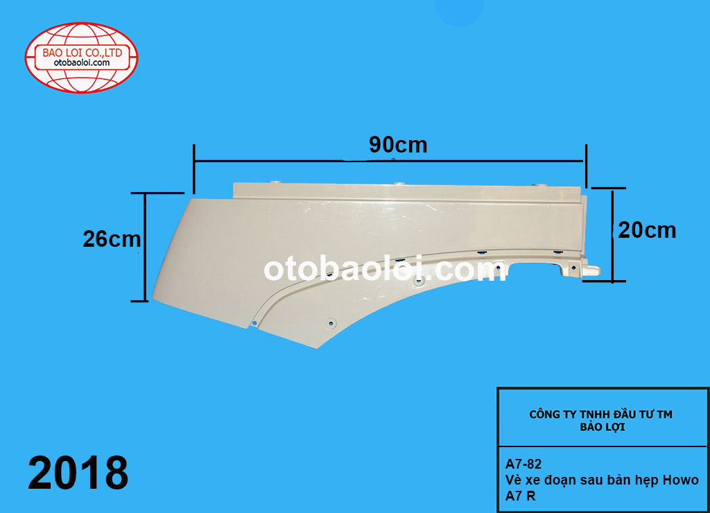 Vè xe đoạn sau bản hẹp Howo A7 R