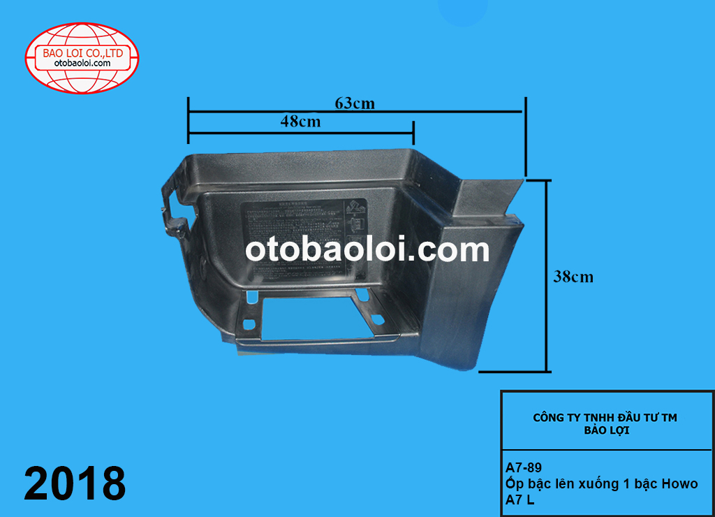 Ốp bậc lên xuống 1 bậc Howo A7 L