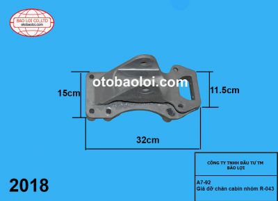 Giá đỡ chân cabin nhôm L-043