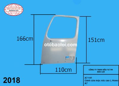 Cánh cửa mộc nóc cao L Howo A7