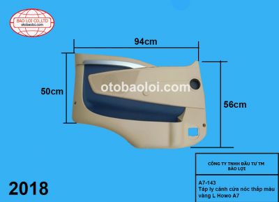 Táp ly cánh cửa nóc thấp màu vàng L Howo A7