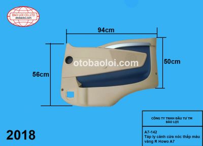 Táp ly cánh cửa nóc thấp màu vàng R Howo A7