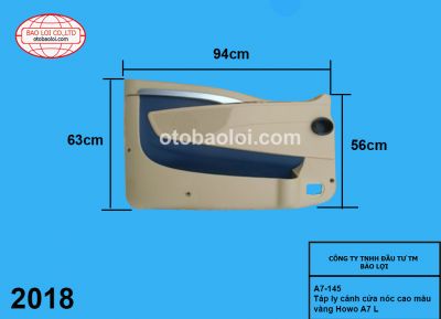 Táp ly cánh cửa nóc cao màu vàng Howo A7 L