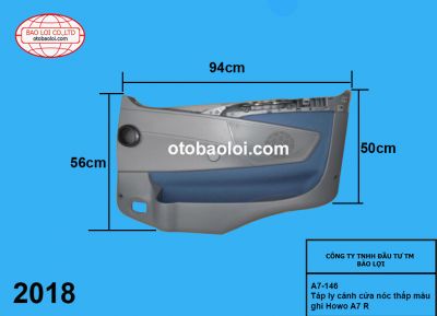 Táp ly cánh cửa nóc thấp màu ghi Howo A7 R