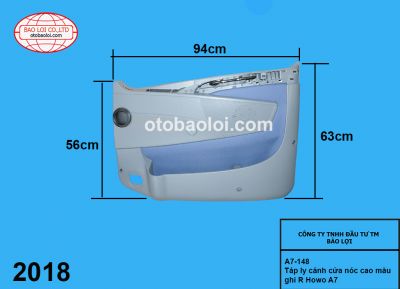 Táp ly cánh cửa nóc cao màu ghi R Howo A7 