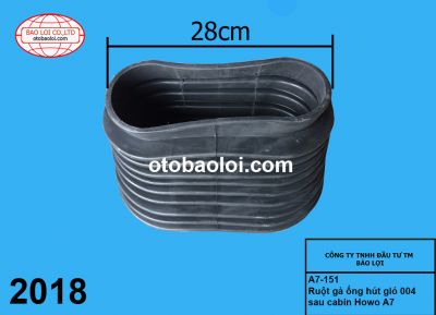 Ruột gà ống hút gió  004 sau cabin Howo A7