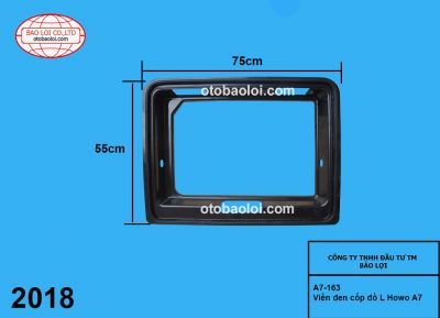 Viền đen cốp đồ L Howo A7