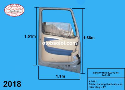 Cánh cửa tổng thành nóc cao màu vàng L A7