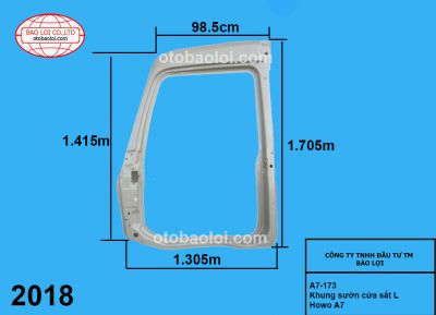 Khung sườn cửa sắt L Howo A7