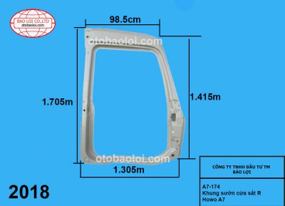 Khung sườn cửa sắt R Howo A7