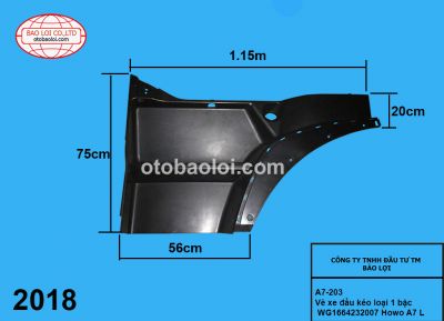 Vè xe đầu kéo loại 1 bậc WG1664232007 Howo A7 L