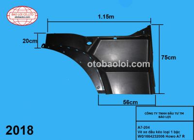 Vè xe đầu kéo loại 1 bậc WG1664232006 Howo A7 R