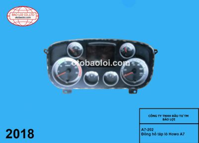 Đồng hồ táp lô Howo A7