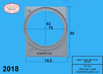 Lồng bao c quạt WG9918531003/1 A7