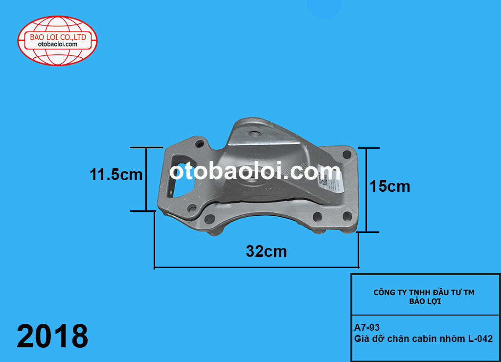 Giá đỡ chân cabin nhôm R-042