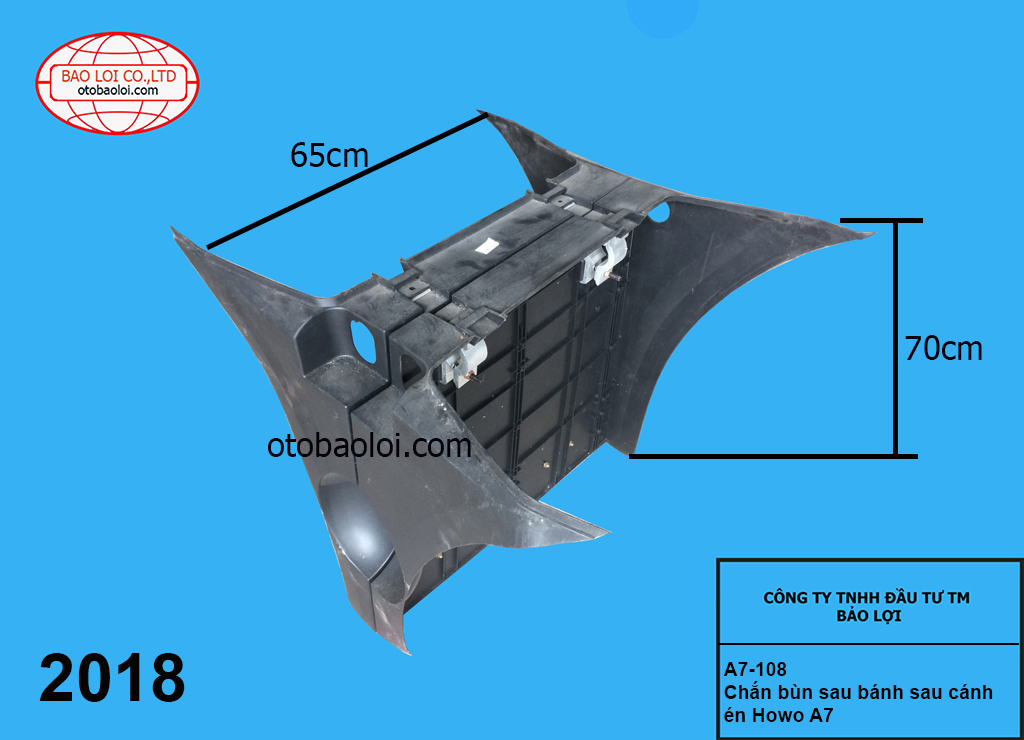 Chắn bùn sau bánh sau cánh én Howo A7