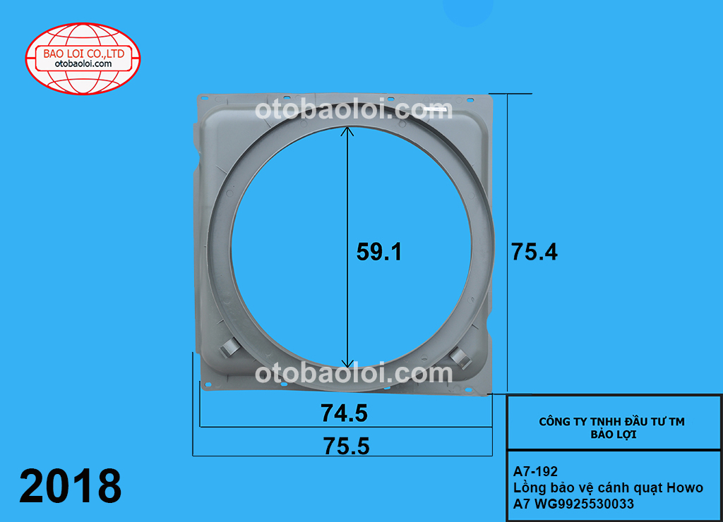 Lồng bảo vệ cánh quạt  Howo A7 WG9925530033