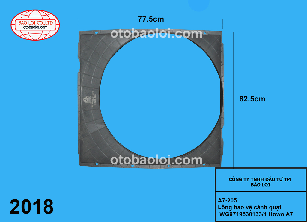 Lồng bảo vệ cánh quạt WG9719530133/1 Howo A7