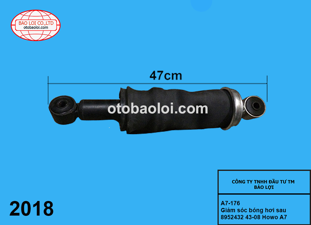 Giảm sóc bóng hơi sau 8952432 43-08 Howo A7