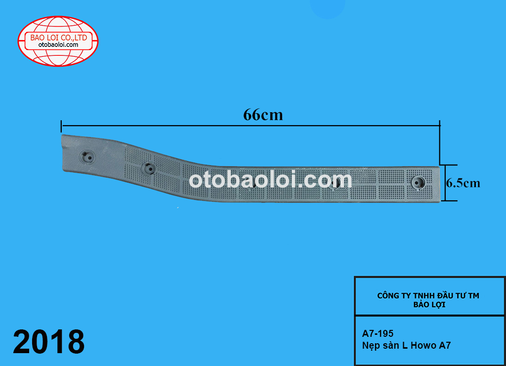 Nẹp sàn L Howo A7