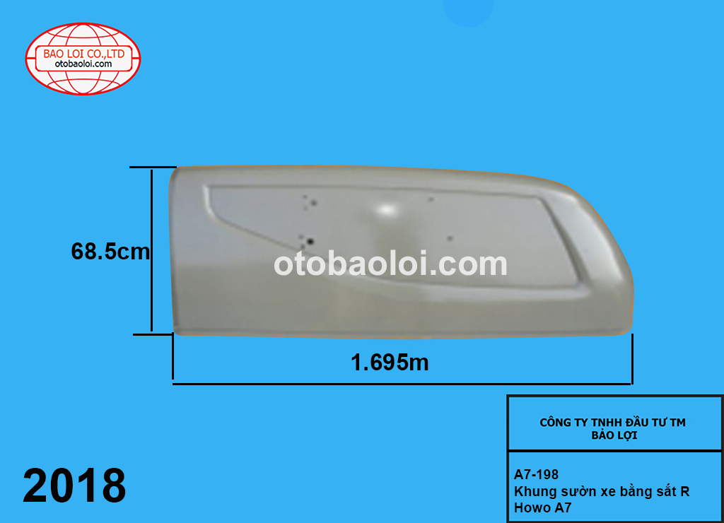 Khung sườn xe bằng sắt R Howo A7