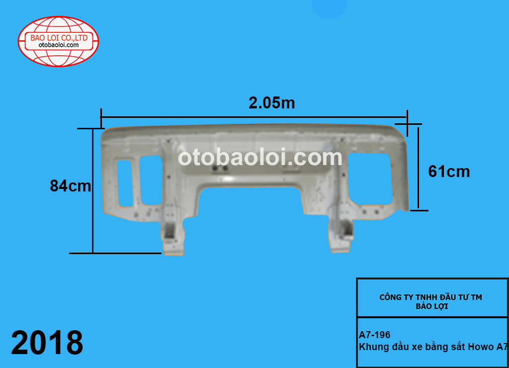 Khung đầu xe bằng sắt Howo A7