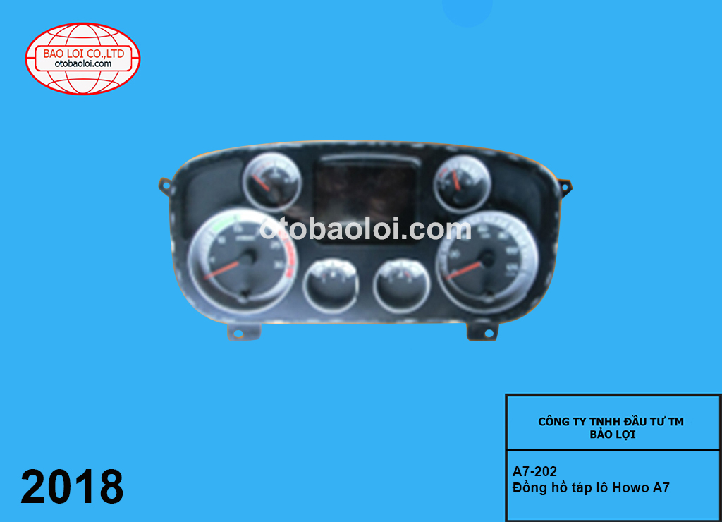 Đồng hồ táp lô Howo A7