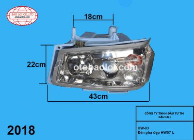 Đèn pha đẹp 07 L HW (màu ghi)