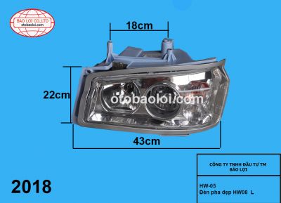 Đèn pha howo đẹp 2008 L HW