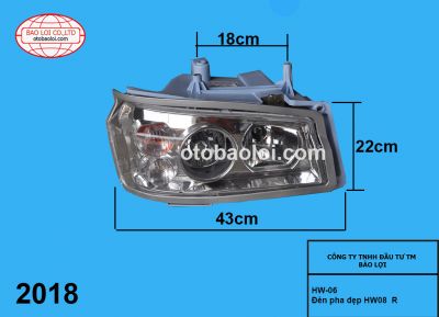 Đèn pha howo đẹp 2008 R HW