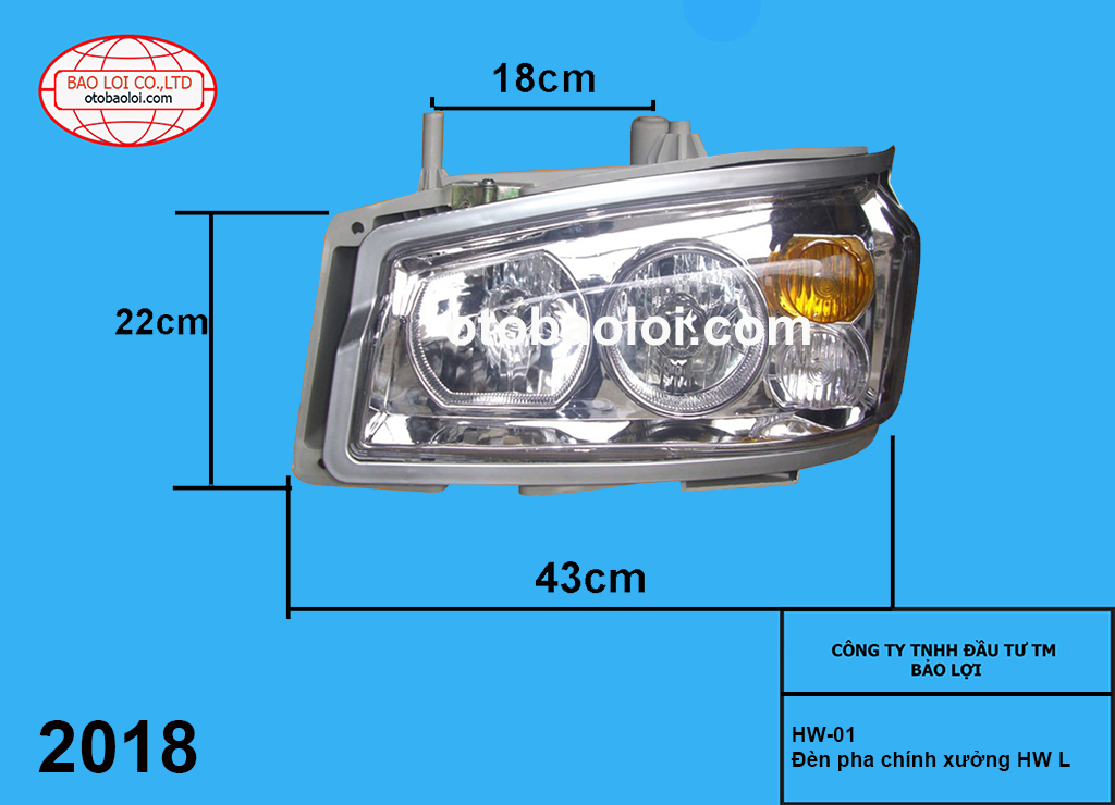 Đèn pha chính xưởng HW07 L (mau xanh)