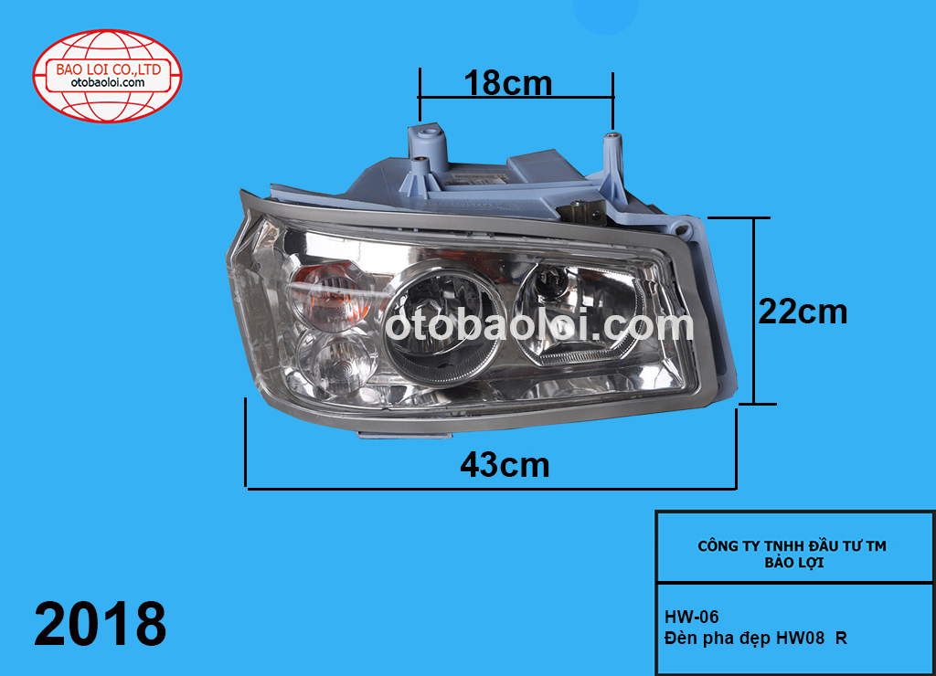 Đèn pha howo đẹp 2008 R HW