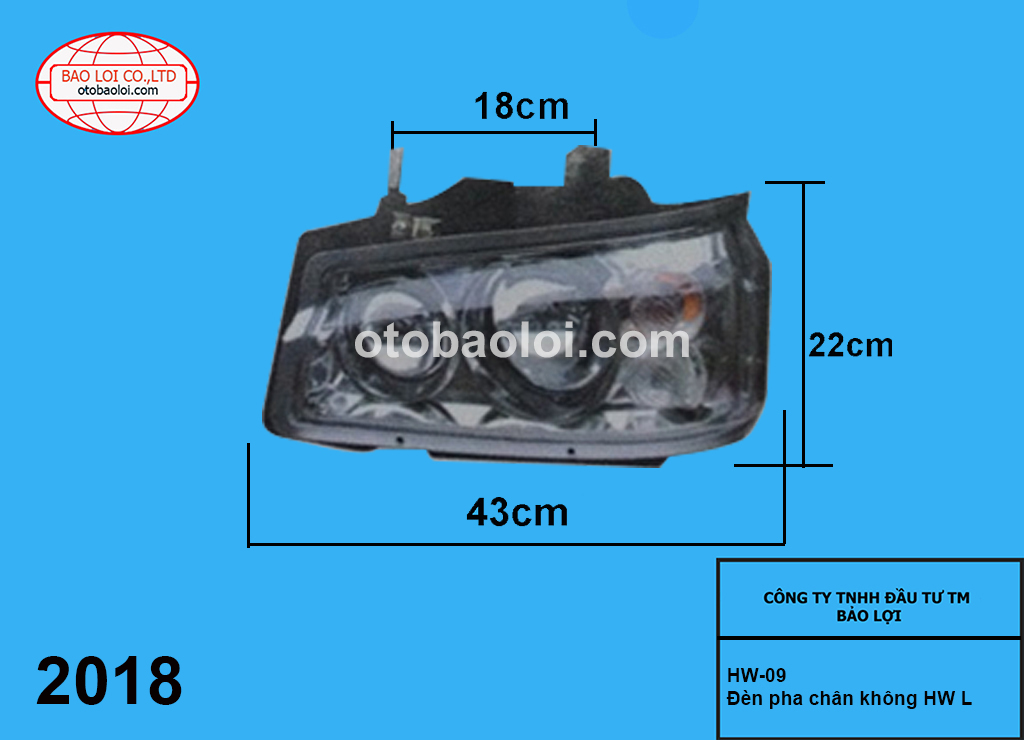 Đèn pha chân không L HW 08