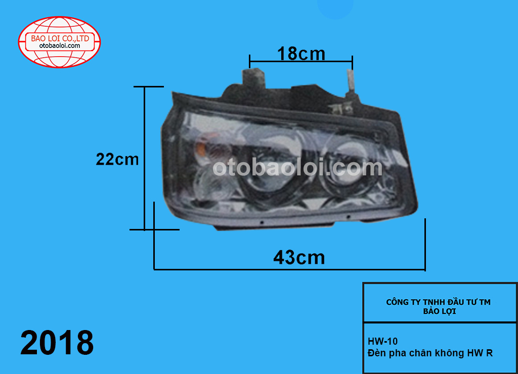 Đèn pha chân không R HW 08