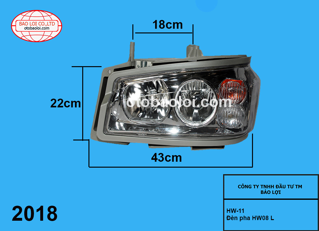 Đèn pha howo 2008 L (den thuong)